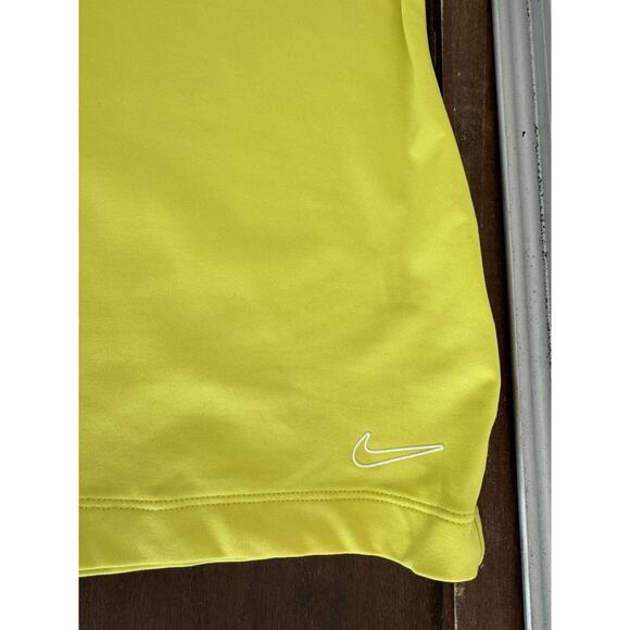 Nike Women's Golf Polo Shirt Tank Size XL Dri-Fit Sport Sleeveless Yellow White - Picture 9 of 11